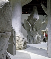 Adrian Villár Rojas · The Eternal Butterflies, 2010. clay (unfired), cement, burlap and wood. Courtesy Galeria Casas Riegner, Bogota. Photos: Werner Egli
