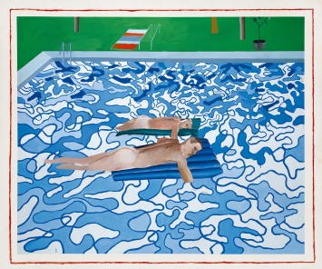 David Hockney · California Copied from 1965 Painting in 1987, Acryl auf Leinwand, 152,1 x 182,6 cm, Los Angeles County Museum of Art, Schenkung des Künstlers
