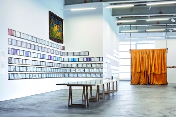 Georgischer Modernismus, Die Fantastische Taverne, Installationsansicht, Kunsthalle Zürich, 2018