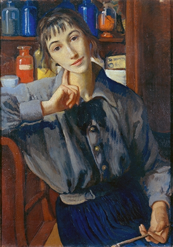Zinayida Serebryakova · Selbstbildnis, 1923/24, Öl auf Leinwand, 80 x 57 cm, The Kyiv National Gallery