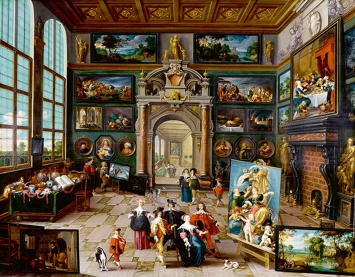 Cornelis I. de Baellieur · Galerie ­eines ­Sammlers, um 1640, Öl auf Holz, 116 x 148 cm, The Princely Collections, Vaduz-Vienna