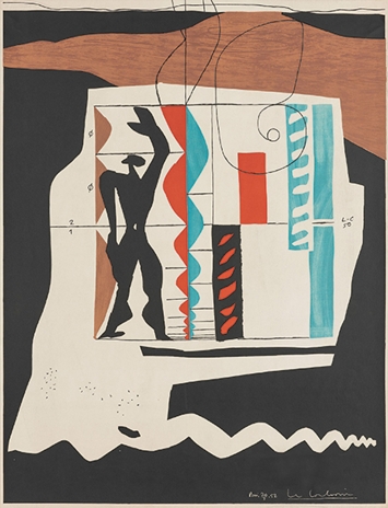 Le Corbusier · Le Modulor, 1950/1956, Lithografie, Steindruckerei Wolfensberger, Zürich © FLC/ProLitteris