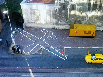 James Bridle · Drone Shadow, 2012, Istanbul, Courtesy booktwo.org