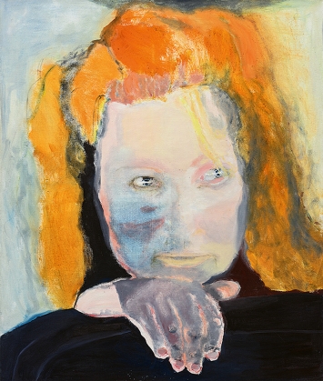Marlene Dumas · Evil is banal, 1984, Öl auf Leinwand, 125 x 105 cm