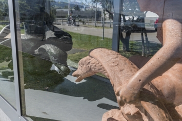 Simon Starling, Fountain, 2019, Teil 2 von 3, Standort Seepromenade Goldach, Kunst im öffentlichen Raum der Stadt St.Gallen, Fotografie: Anna-Tina Eberhard, St.Gallen